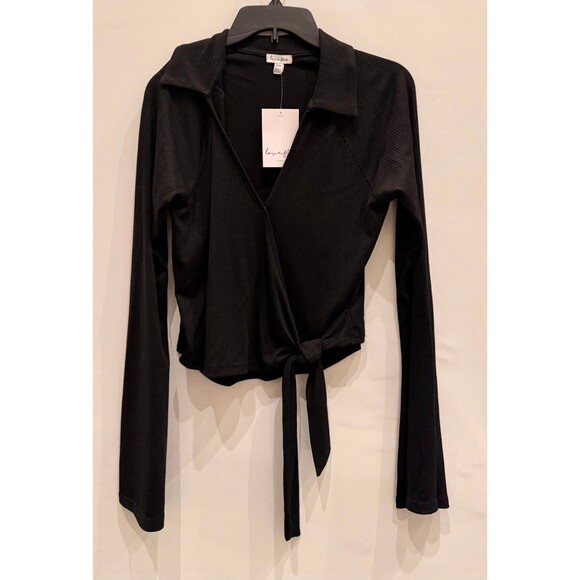 Wrap top with collar - Picture 1 of 2